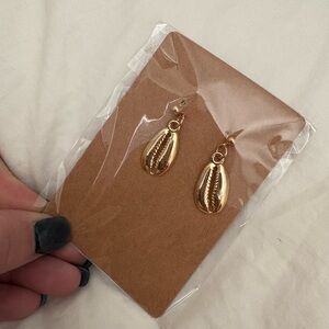 Handmade Gold Puka Shell Earrings - Xmas Offer Details in Description!